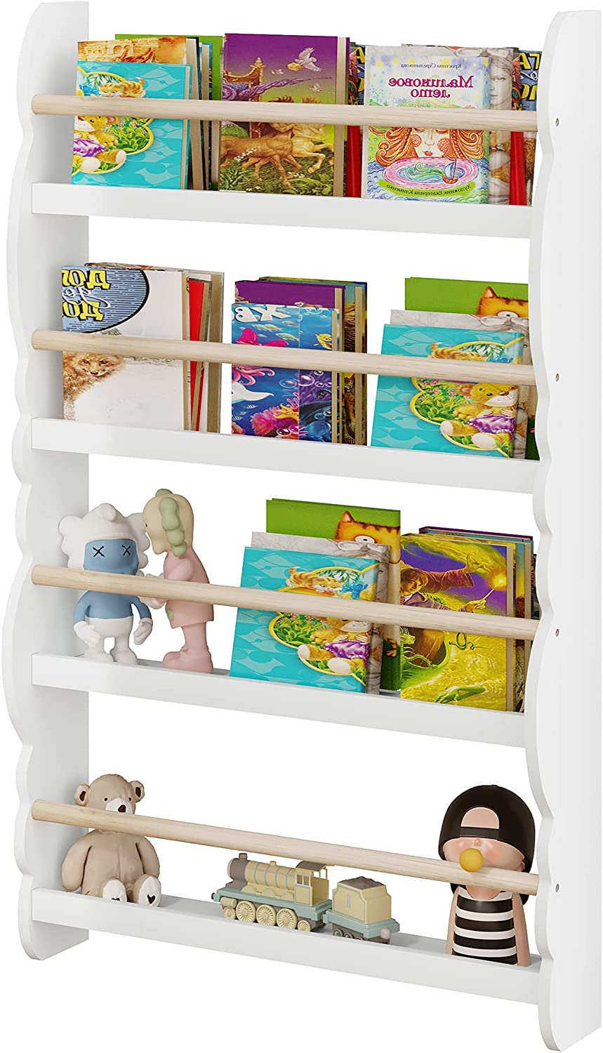 Woltu - Bibliothèque Murale Pour Chambre D'Enfants Étagère De Rangement