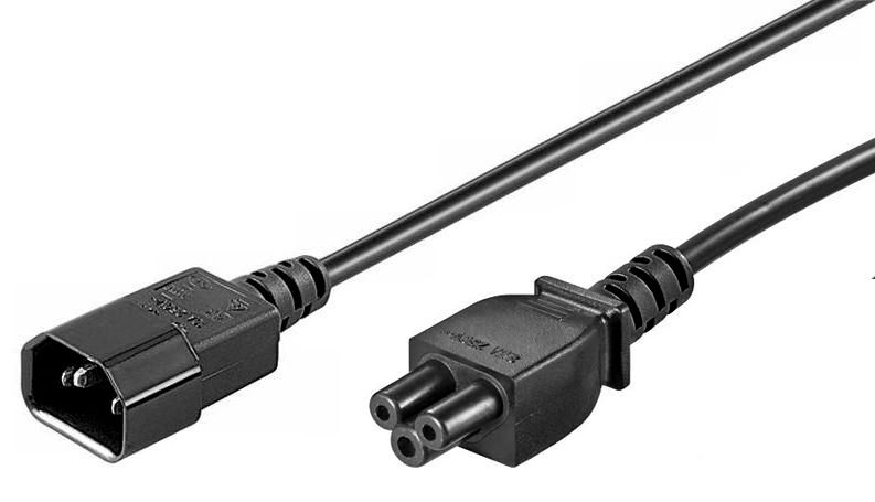 Microconnect Schwarz Verlängerungskabel C14-C5 1,8 M