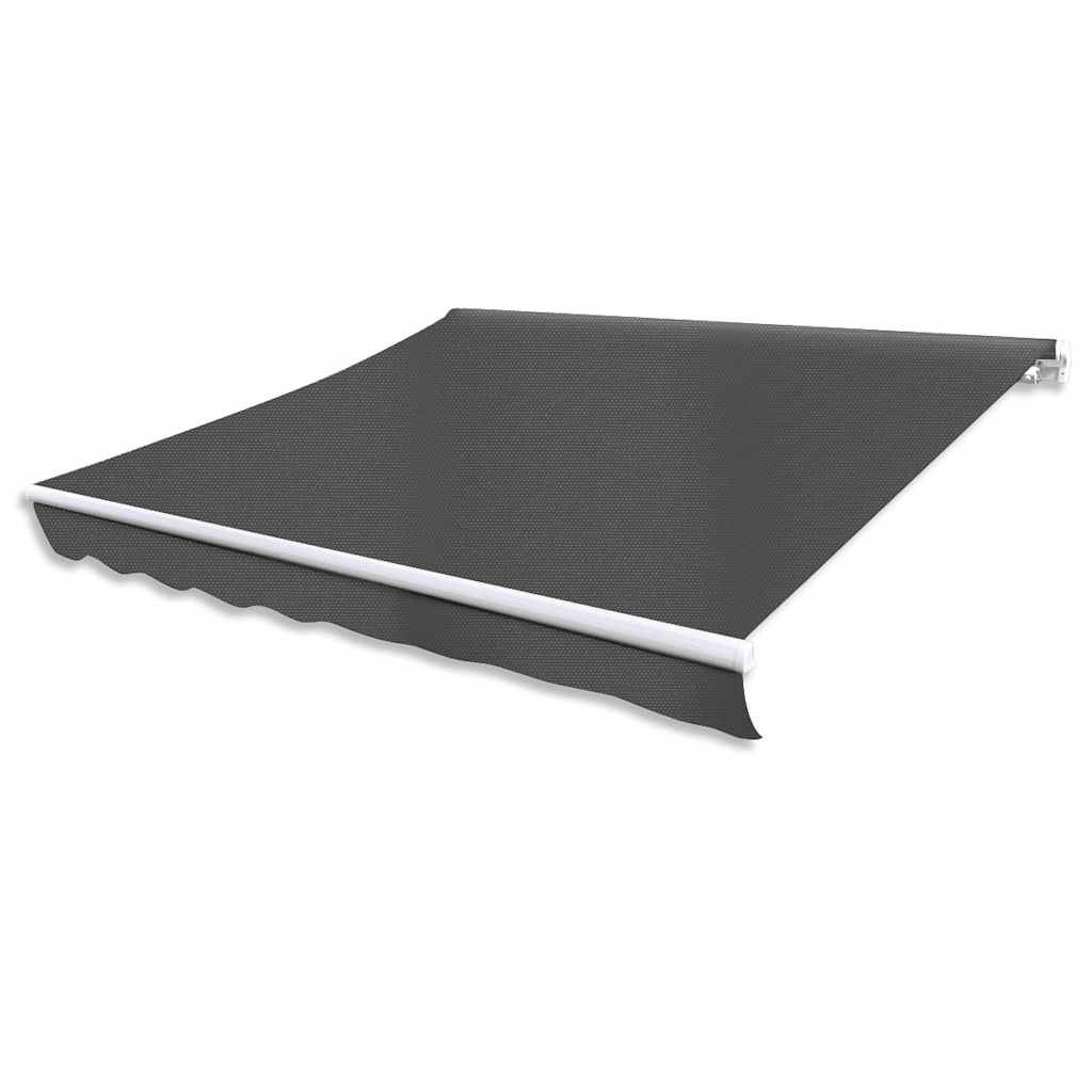 Folding Awning Motorised 400 Cm Anthracite Vidaxl