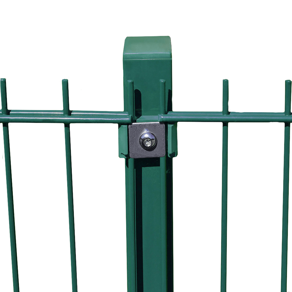 Home Deluxe Doppelstabmattenzaun Pfosten Morata H, 130 Cm Anthrazit Gartenzaun Mattenzaun