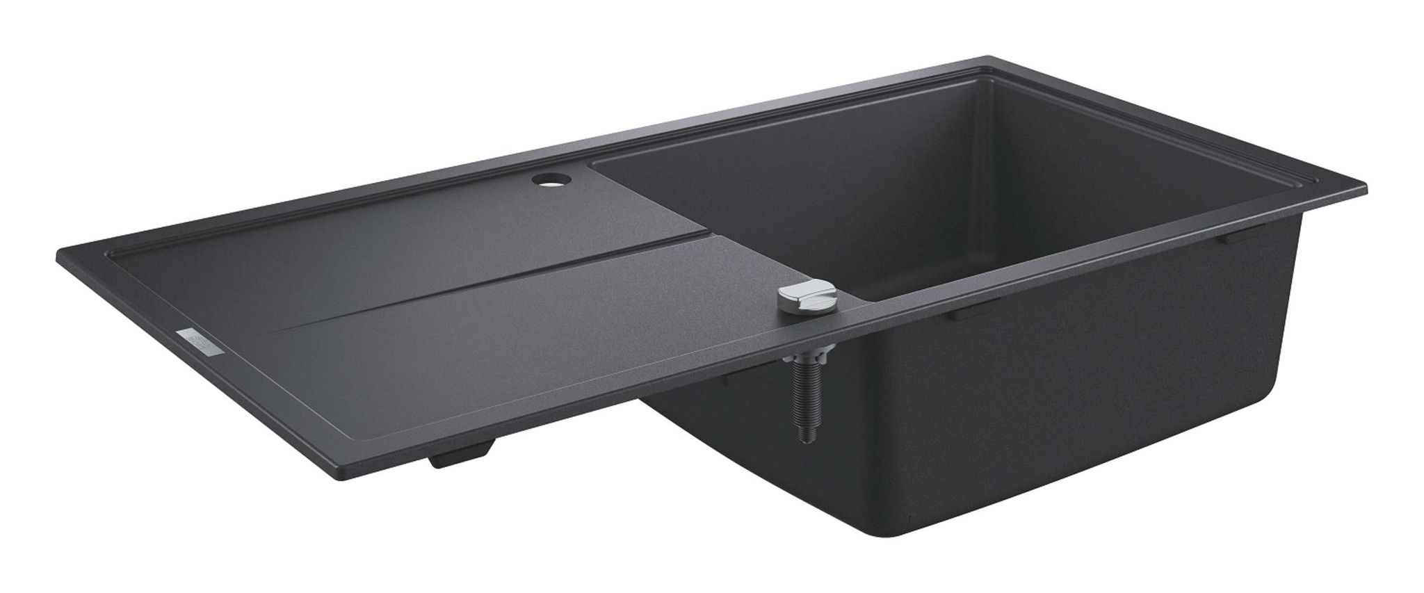 GROHE Kompositspüle K400 31641 1 Becken 1000x500mm mit ATF re/li granit schwarz, 31641AP0 31641AP0