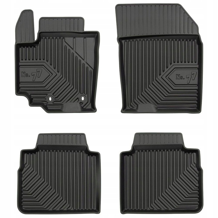 Oem Schwarz Gummimatten Suzuki Sx4 S-Cross 2013-2021 Durch 77