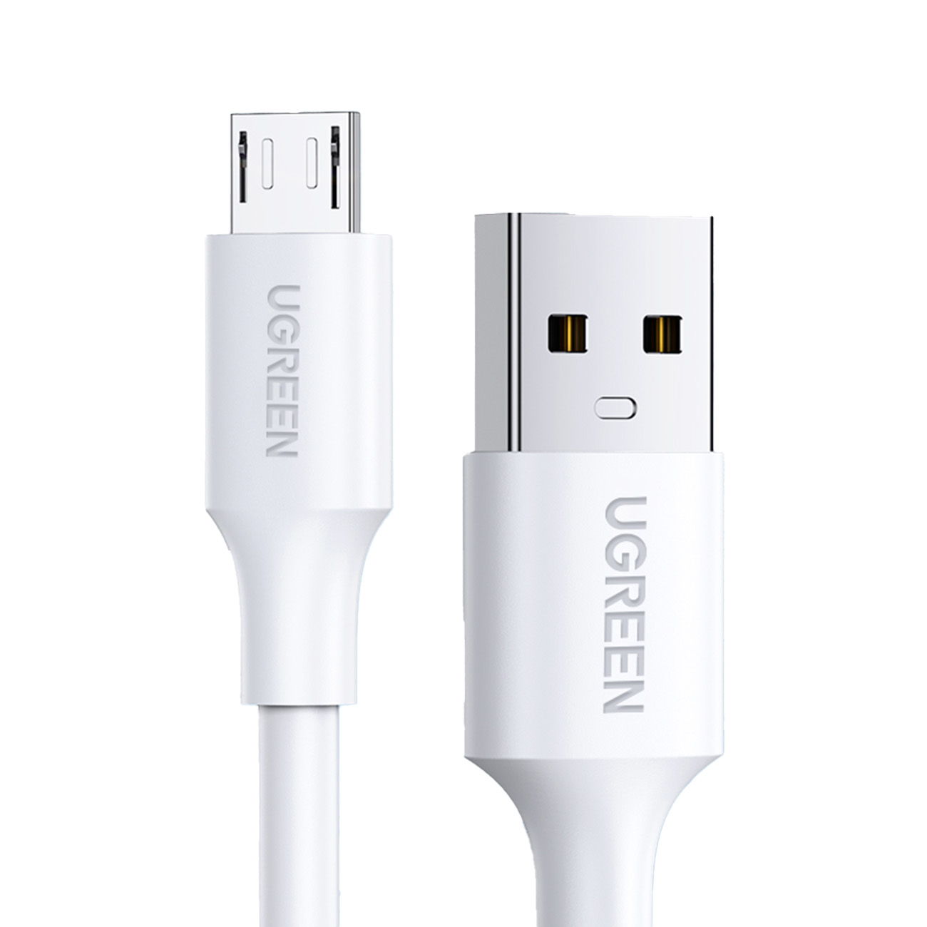 Ugreen Weiß Daten- Und Ladekabel Usb-A - Microusb Us289, 18W, 2M, - Bild 6