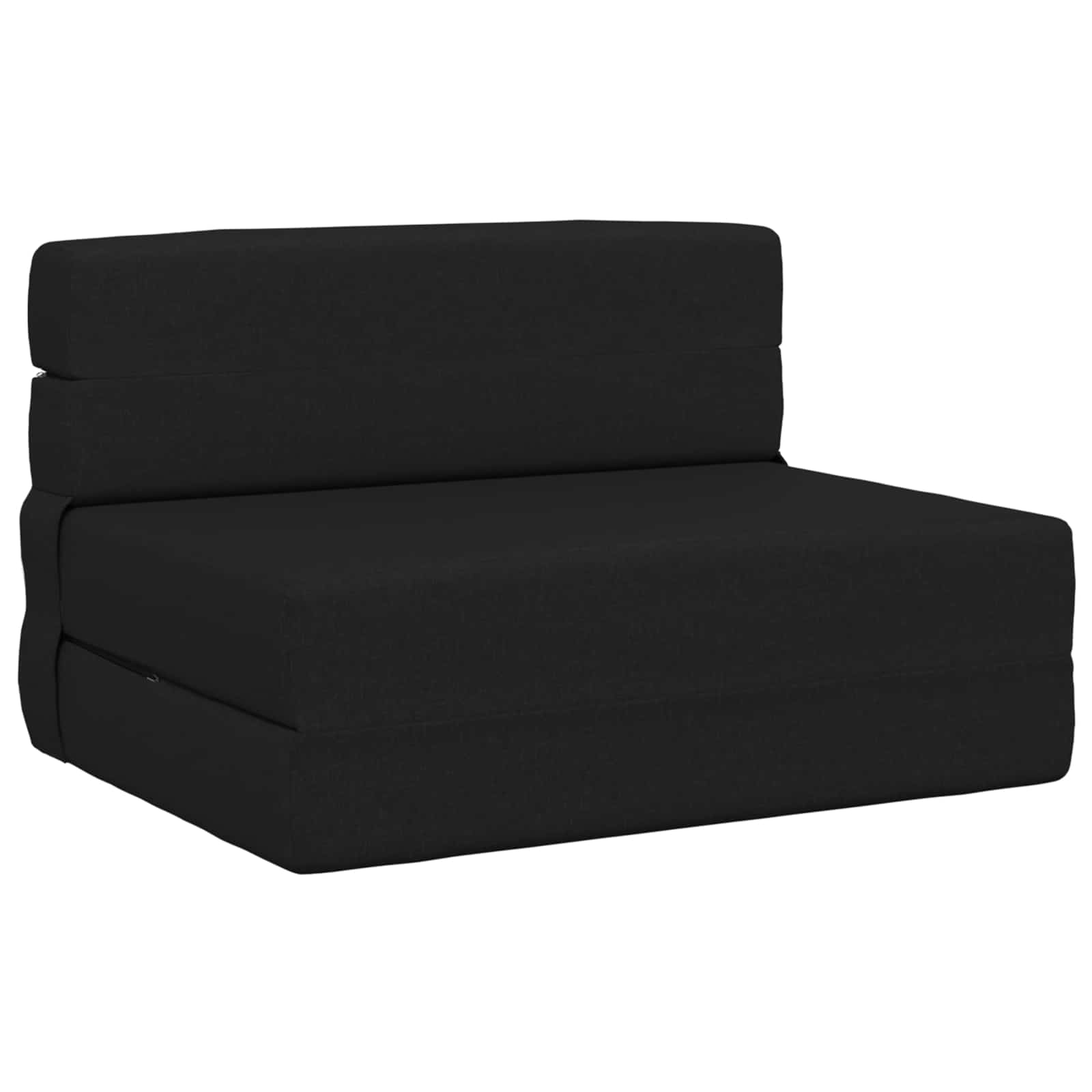 Foldable Sofa Bed Black 100 X 80 X 60 Cm Fabric Vidaxl