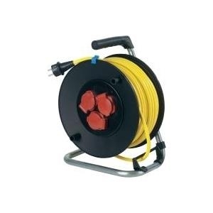 AS Schwabe 10137 Kabeltrommel 40m Gelb Schutzkontakt-Stecker