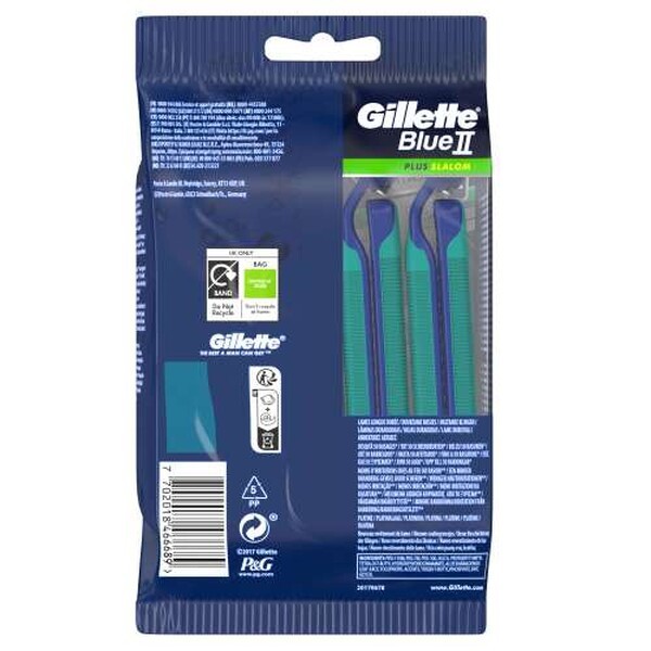 Gillette Damen Blau Nassrasierer, Blue Ii Slalom - Bild 3