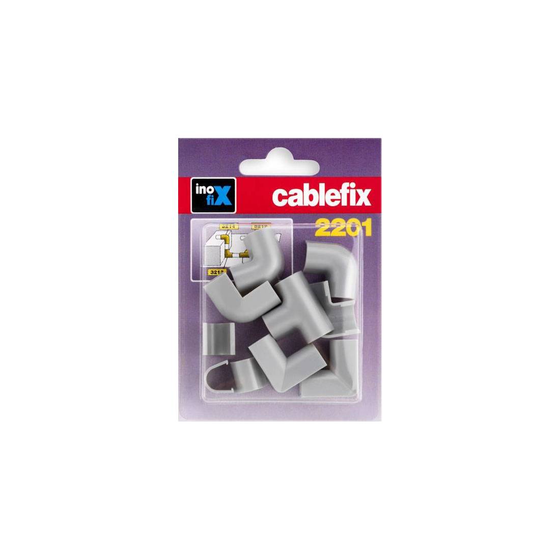 1cf Giunti X Canalina Inofix ( Confezione 10pz) Grigio FERRAMENTA1.COM