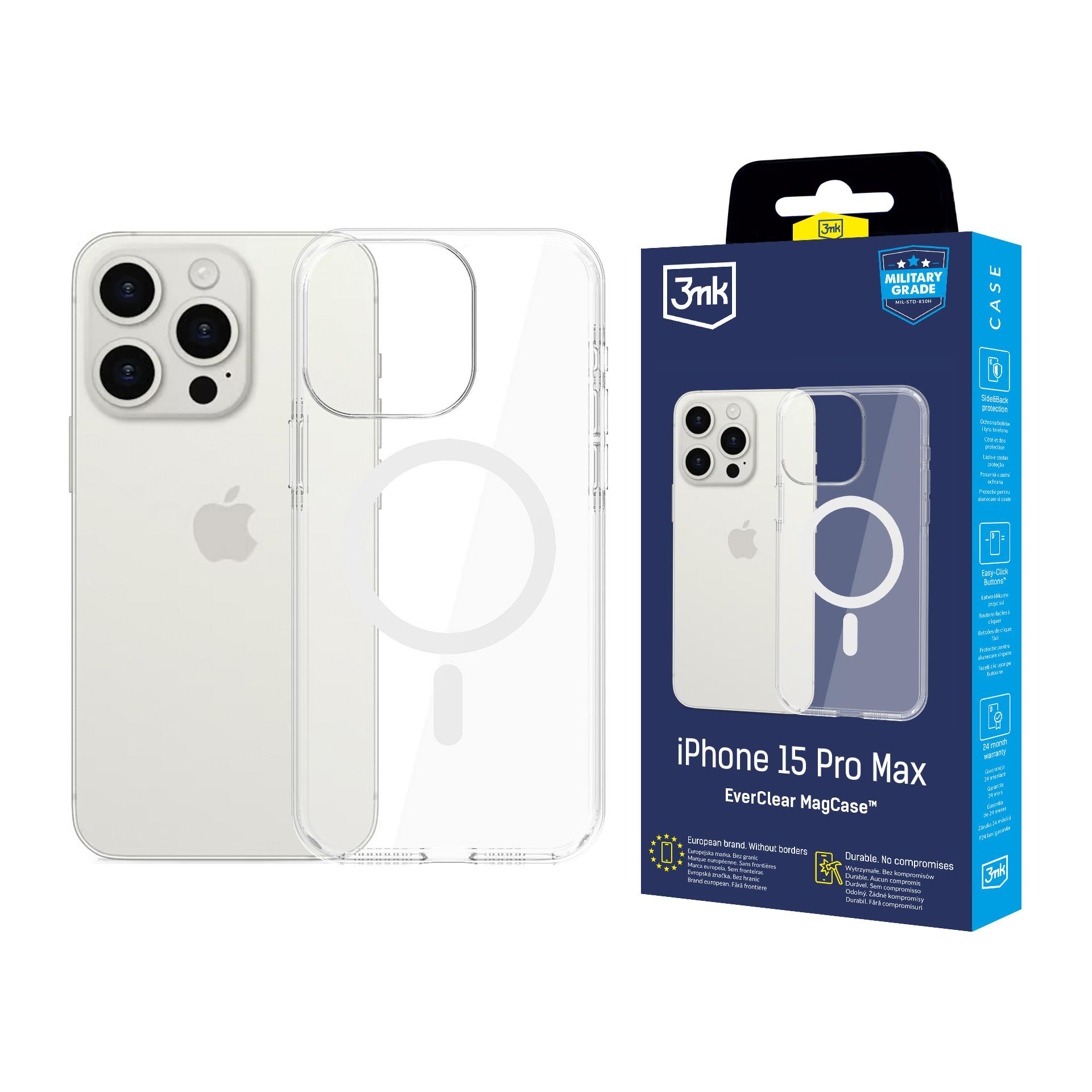 Oem Weiß Apple Iphone 15 Pro Max - 3Mk Everclear Magcase