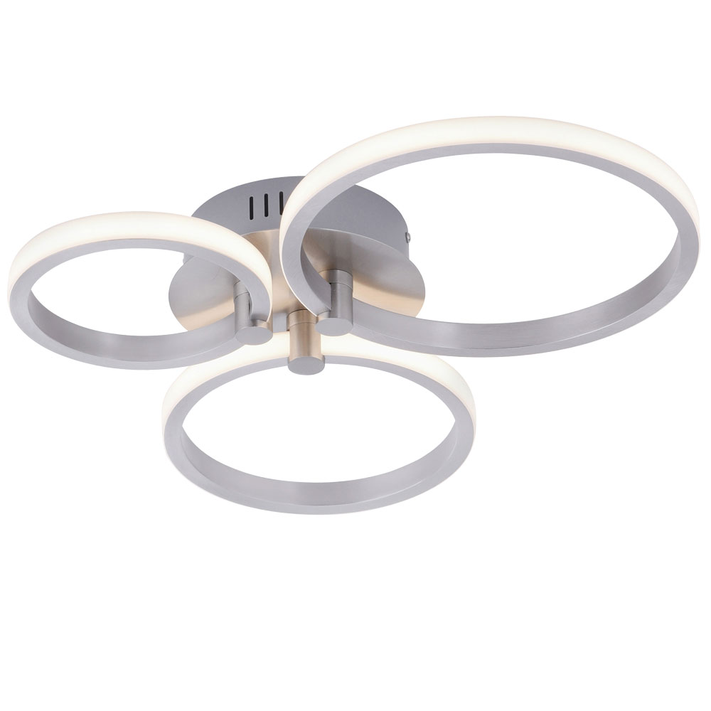 Led Decken Leuchte Wohn Zimmer Strahler Beleuchtung Edelstahl Optik Lampe Paul Neuhaus 12110-55