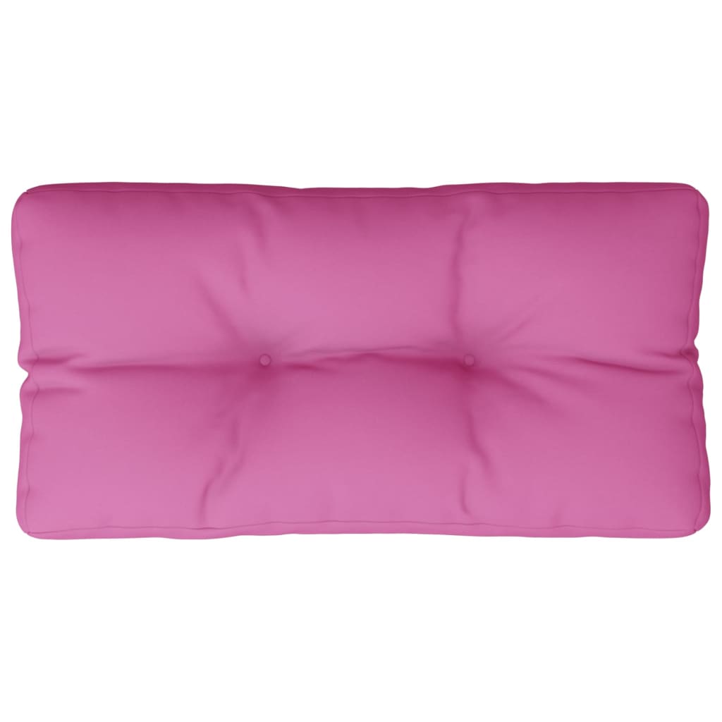 Cuscino Per Pallet Rosa 70x40x12 Cm In Tessuto Vidaxl