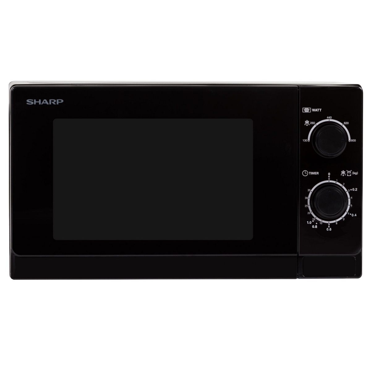 Sharp Schwarz R-200Bkw Mikrowelle 20 Liter 800 Watt