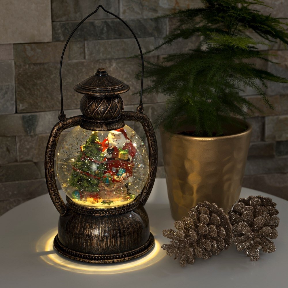 Konstsmide Weihnachtsbeleuchtung  LED Kugellaterne Weihnachtsmann H 20cm - Image 4