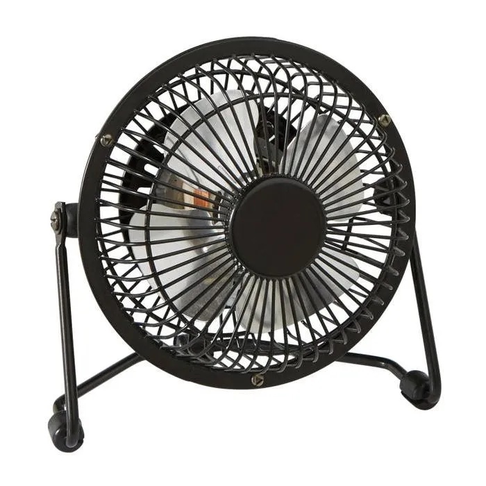 Mini Ventilateur De Table, Equation, Lara Noir 15 W, D10 Cm