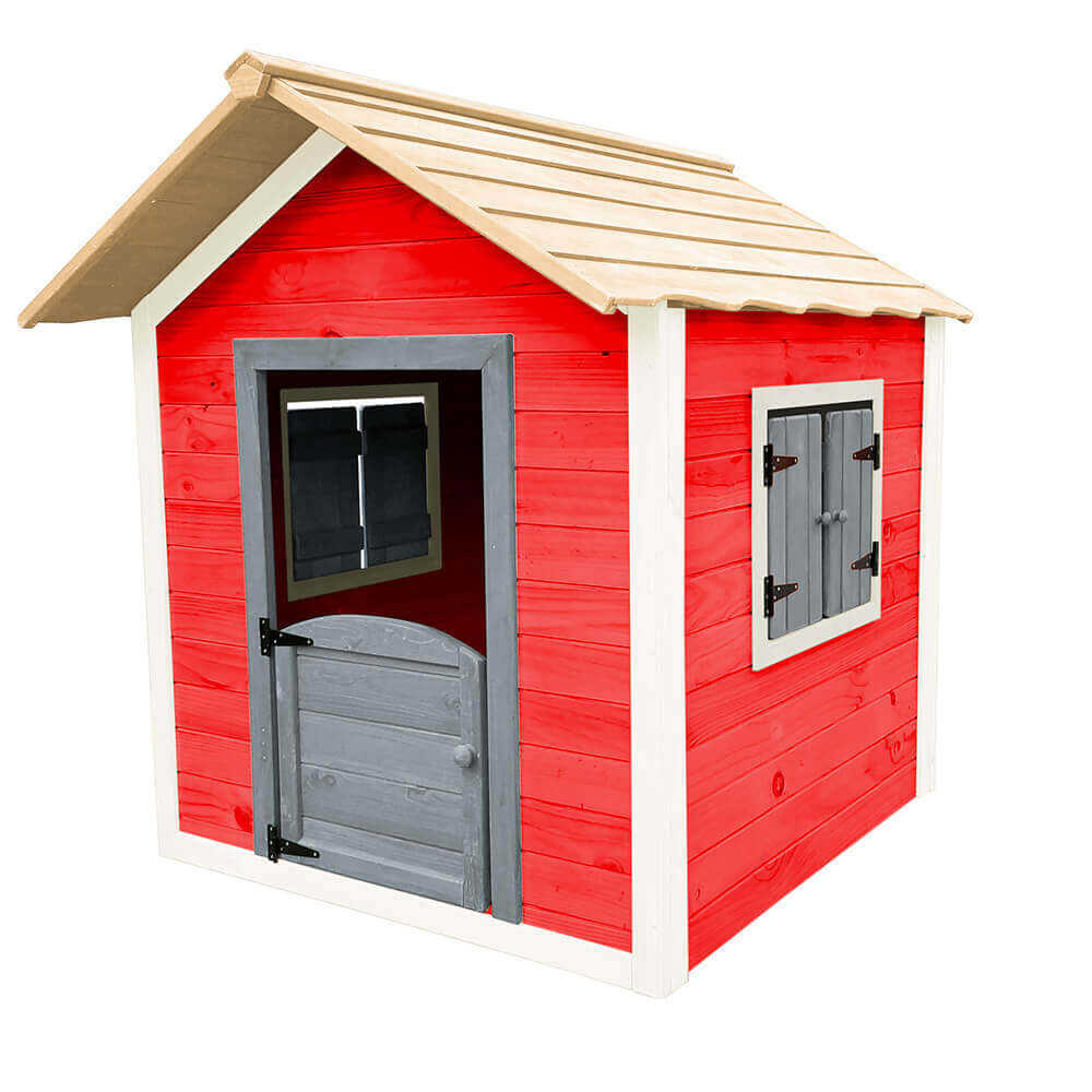 Home Deluxe - Maison de jeu le petit château - 106 x 111 cm rouge