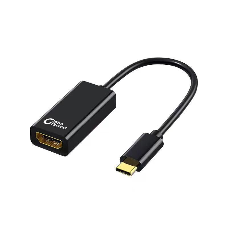 Microconnect Schwarz Usb-C - Hdmi Adapter, Schlankes Design 4
