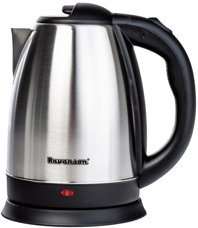 Ravanson Schwarz Cb-7015 Elektrischer Wasserkocher 1,8 L Edelstahl 1800 W