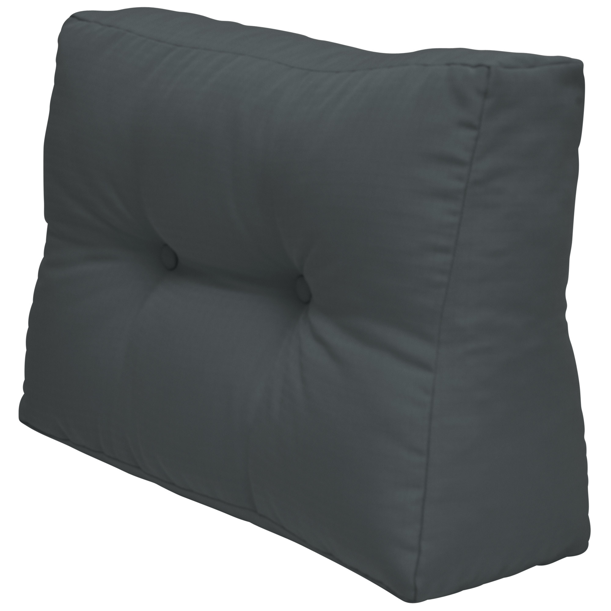 Eco Elements - Accoudoirs Coussins Pour Canape Euro Palette Graphite, 60x40x20 Cm - Beautissu