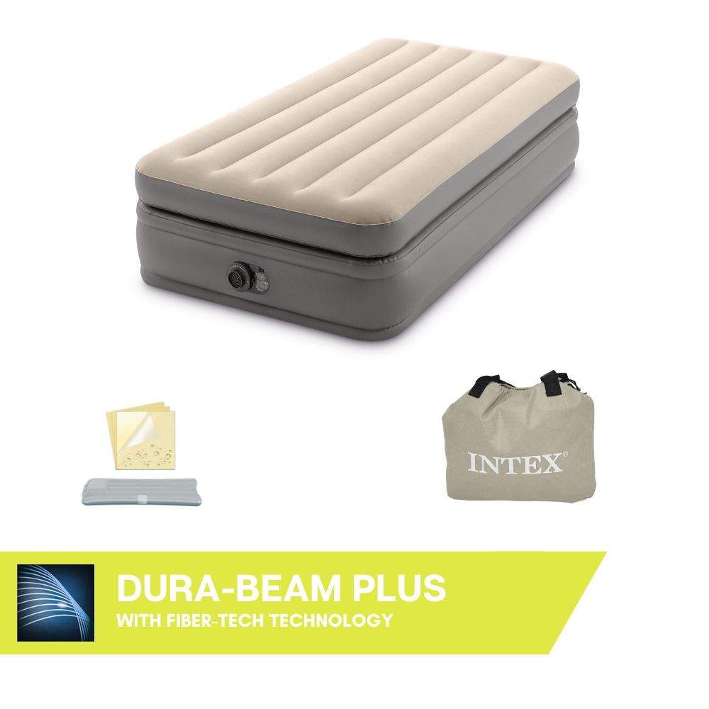 Intex Grau Luftbett, Twin Prime Comfort (100 X 190 Cm) - Bild 4