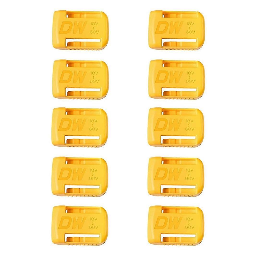 Support mural pour batteries 18V-60V, porte-batterie Dewalt à accrocher, lot de 10