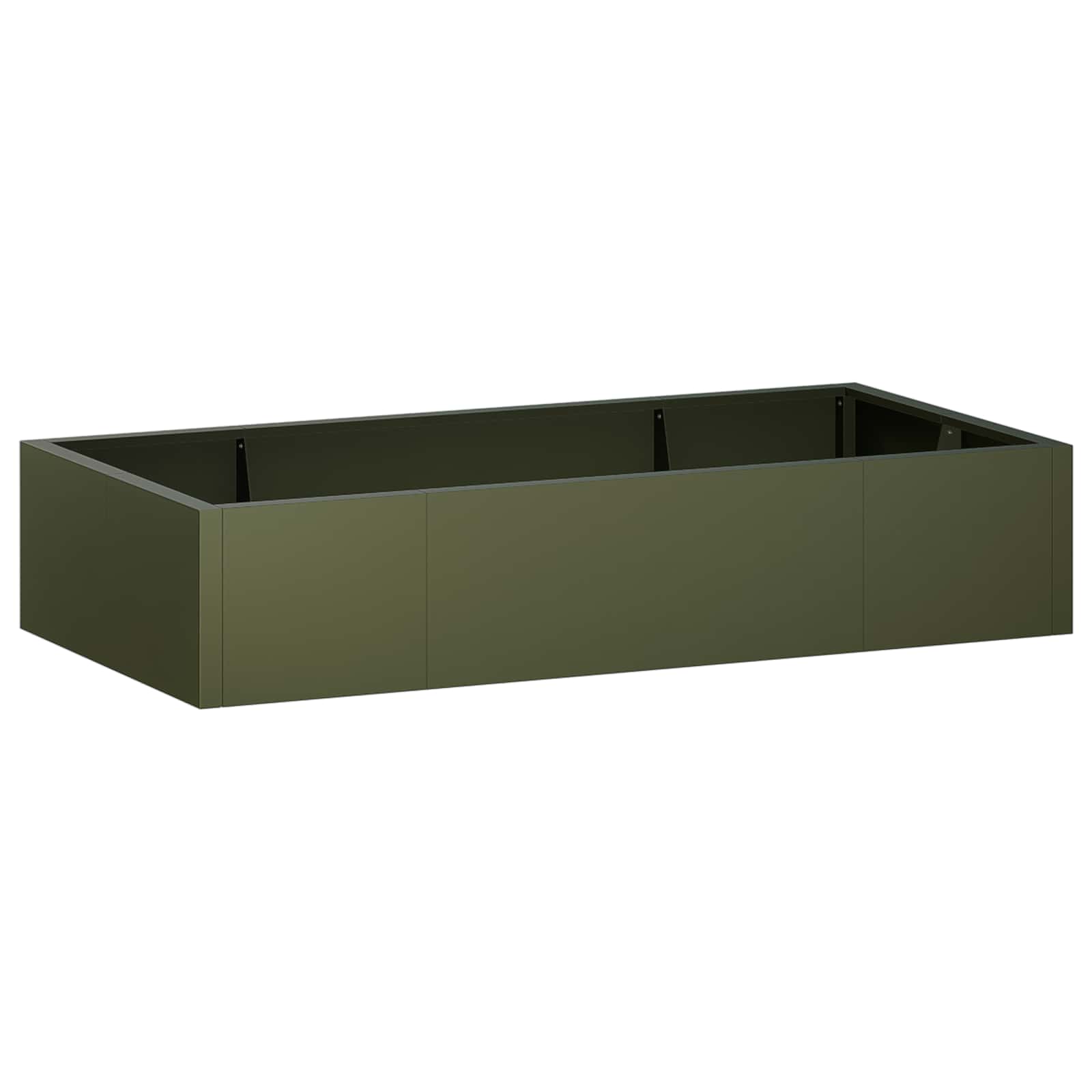 Vidaxl Stützmauer 6 Stk. 200 X 100 X 50 Cm Stahl Olivgrün 8721452888863 - Image 2