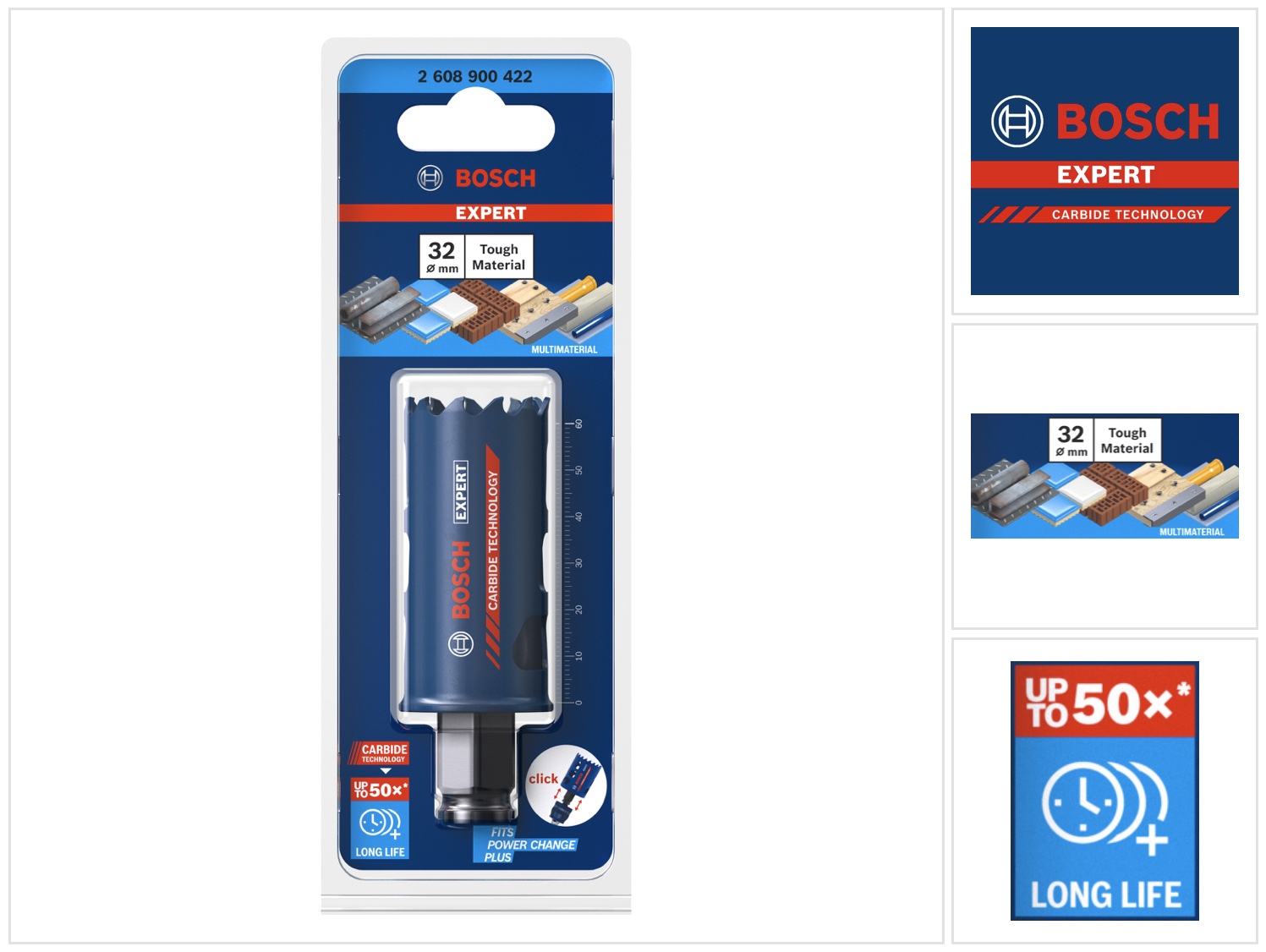 Bosch EXPERT Tough Material Lochsäge, 32 x 60 mm
