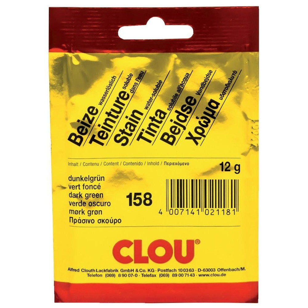 Clou Pulverbeize 12 G Dunkelgrün Beizen