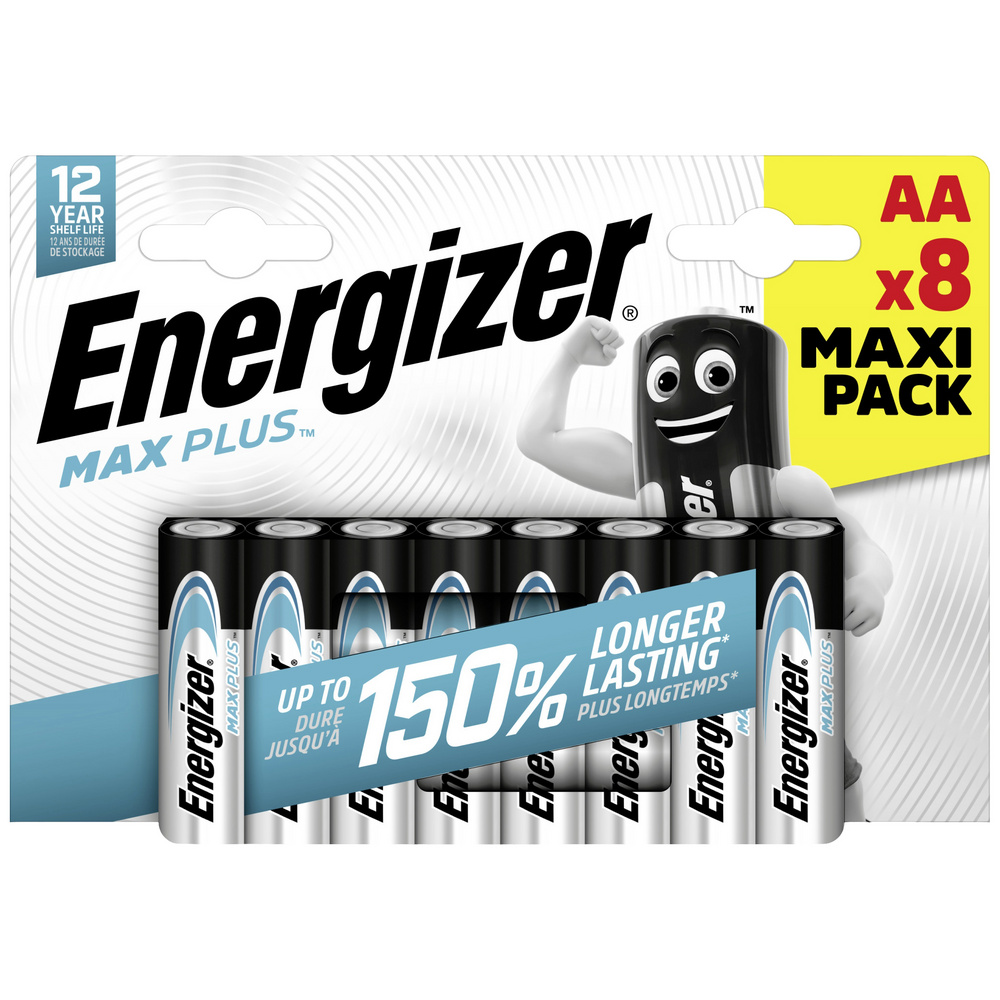 Energizer - Max Plus Mignon (Aa)-Batterie Alkali-Mangan 1.5 V 8 St.