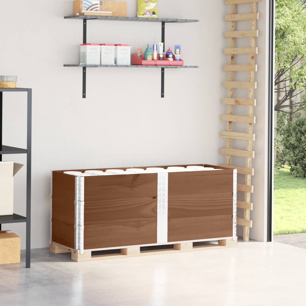 Collier de palette en bois de pin massif, pliable et empilable, 150x50 cm, lot de 3