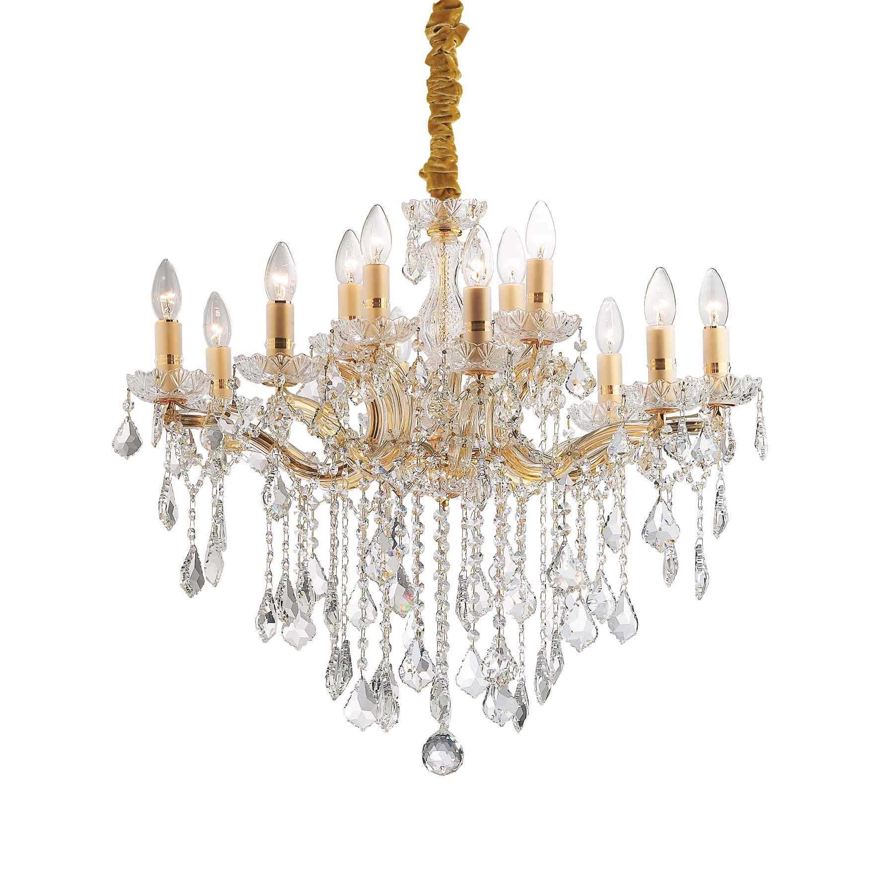 Gelb Florian Sp12, Pendelleuchte, Ideal Lux - Colore: Oro - Bild 3