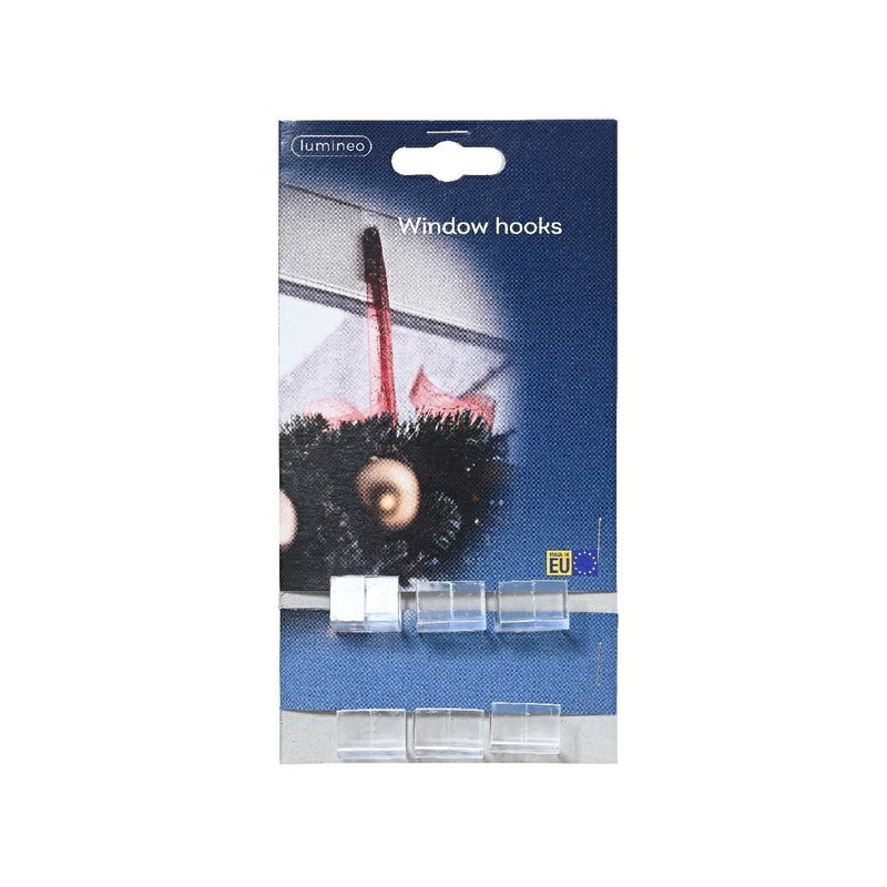 Lumineo Haken transparent 6 Stück, Plastik - Image 2