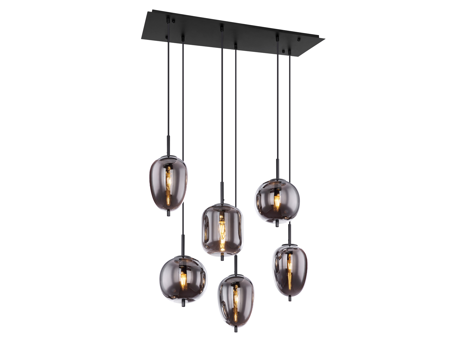 Schwarz Globo - Hängeleuchte - Blacky - Glas - Große - Bild 7