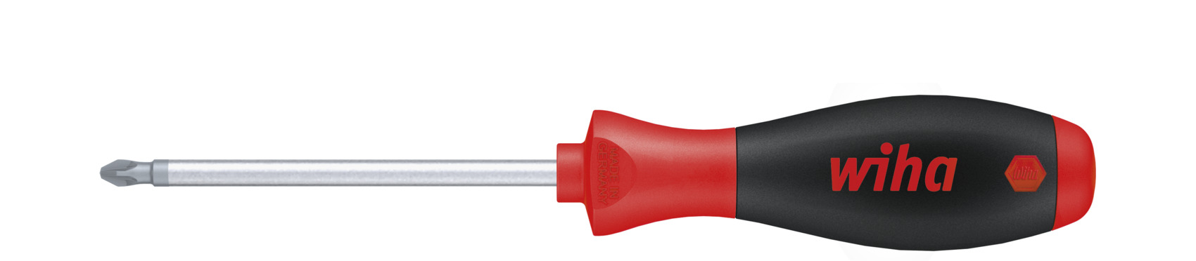 Wiha Schraubendreher SoftFinish® Pozidriv mit Rundklinge PZ1 x 80 mm