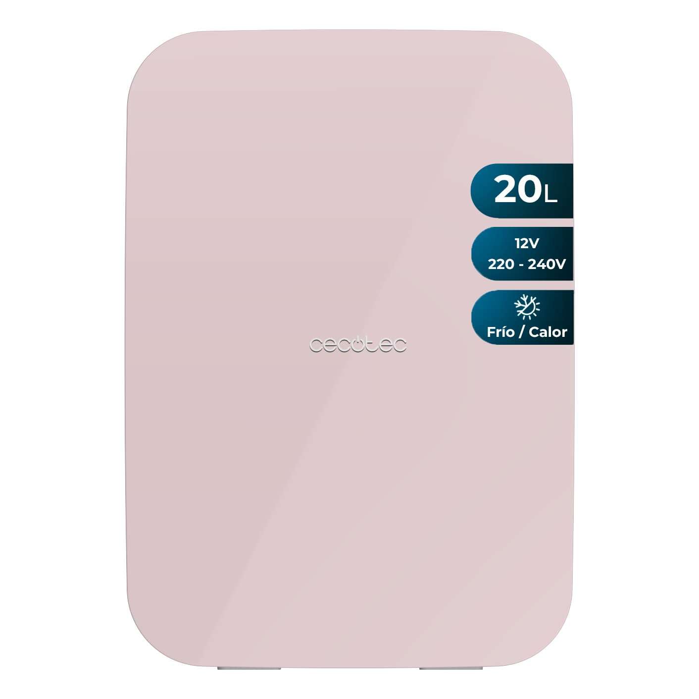Cecotec - Piccolo Frigorifero Mini Frigorifero De 20l Bolero Minicooling 20l Bahamas Pink. 12v-220v, Compatibilecon Auto E Caravan, Da 7 A 65ºc, Funzione Di Raffreddamento E Riscaldamento, Facile Traspo