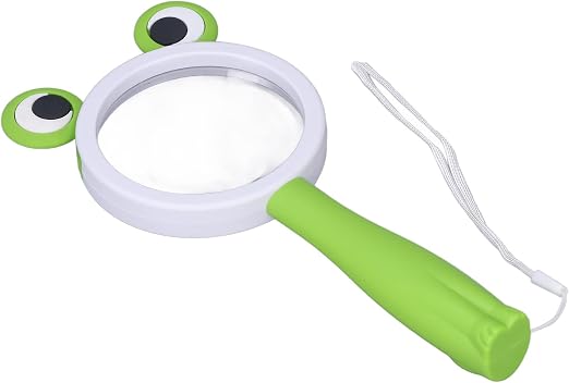 Loupe à main double lentille 5x et 10x en ABS, 197 x 85 x 27 mm