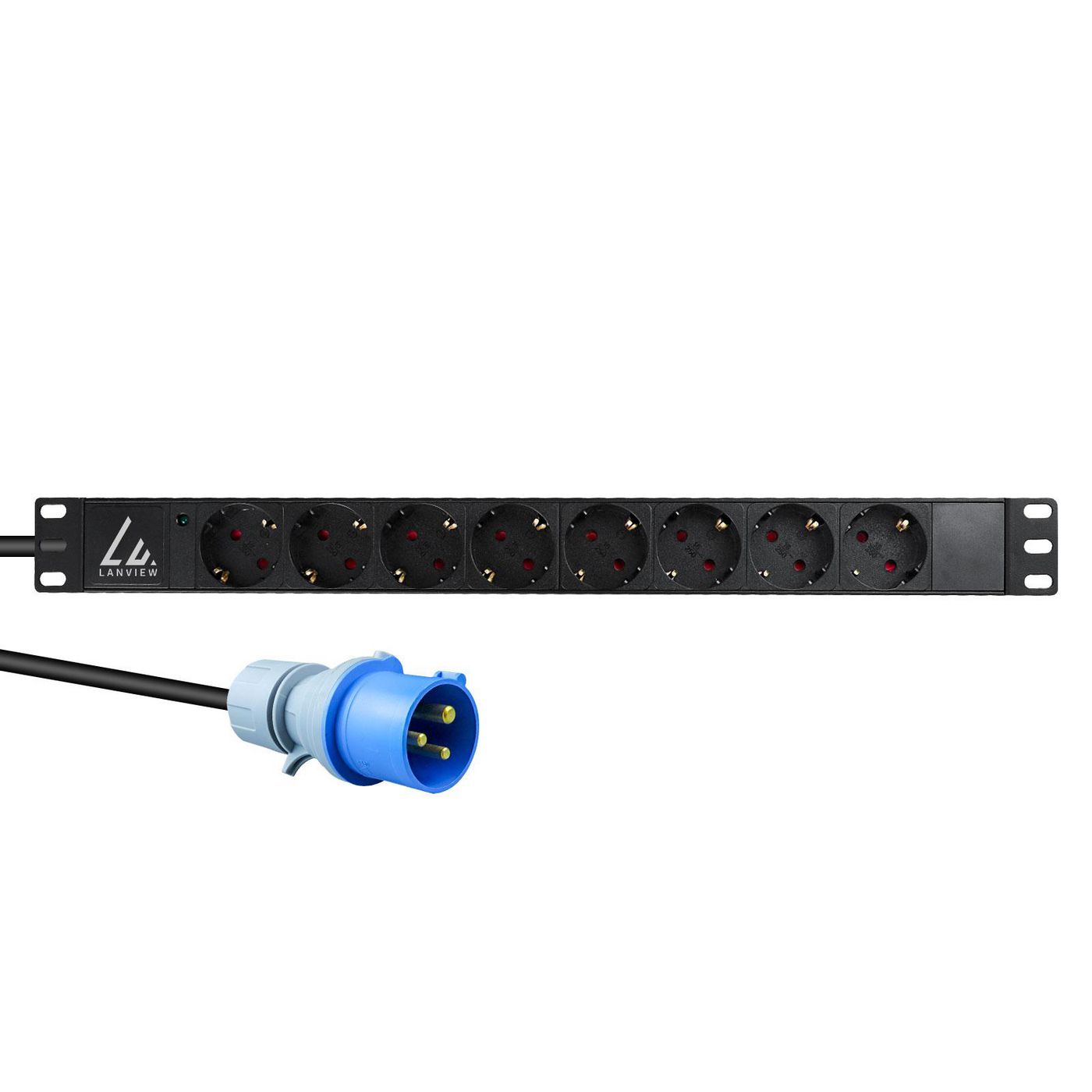 Lanview - power distribution strip - 16A - 4000 Watt - Image 2