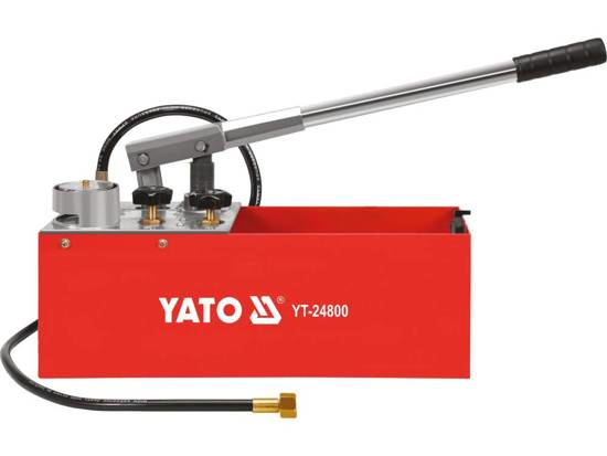 Yato Abdrückpumpe Druckprüfpumpe Druckprobepumpe Prüfpumpe Handprüfpumpe Für Druckprobe 12L 50 Bar 5Mpa