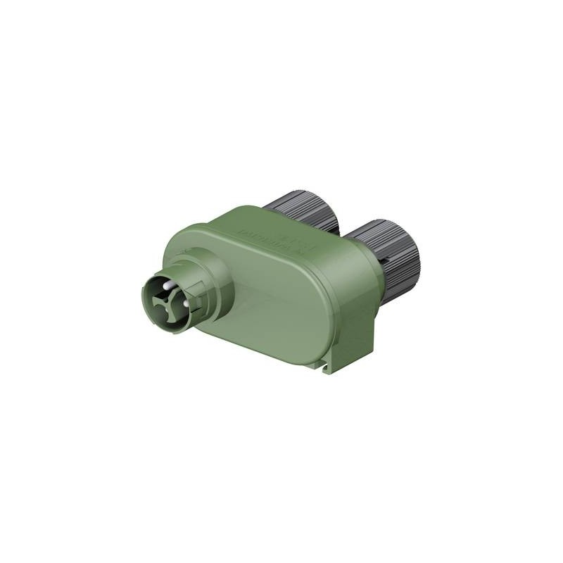 Wieland 46.030.1255.7 RST® MINI Bullet Connector Splitter 3-Pole Green