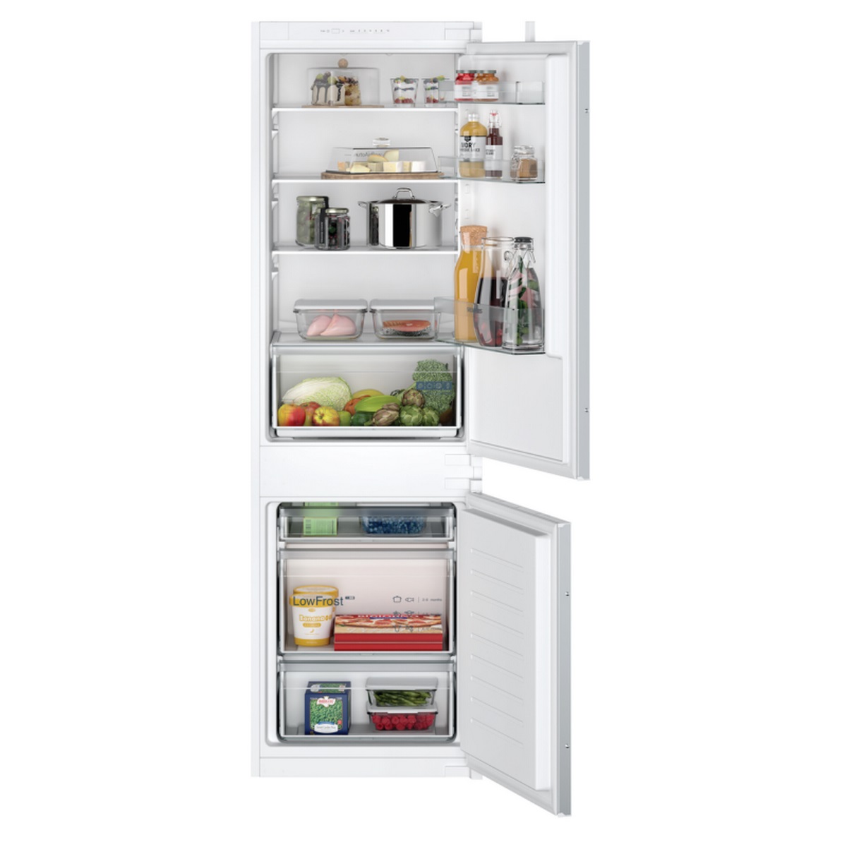 Siemens iQ100 KI86VNSE0, 267 L, SN-ST, 4,2 kg/24h, E, Frischzone, Gehäuse, Weiß - Image 3