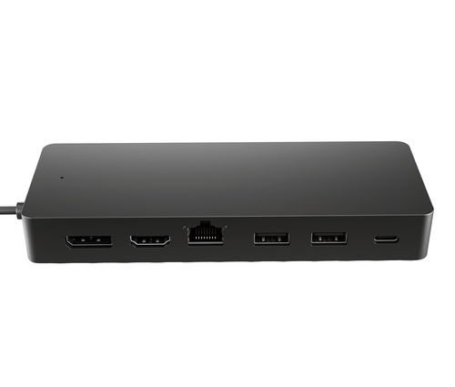 HP Universal USB-C-Multiport-Hub (USB-C, 7 Ports), Dockingstation + USB Hub, Schwarz - Bild 2