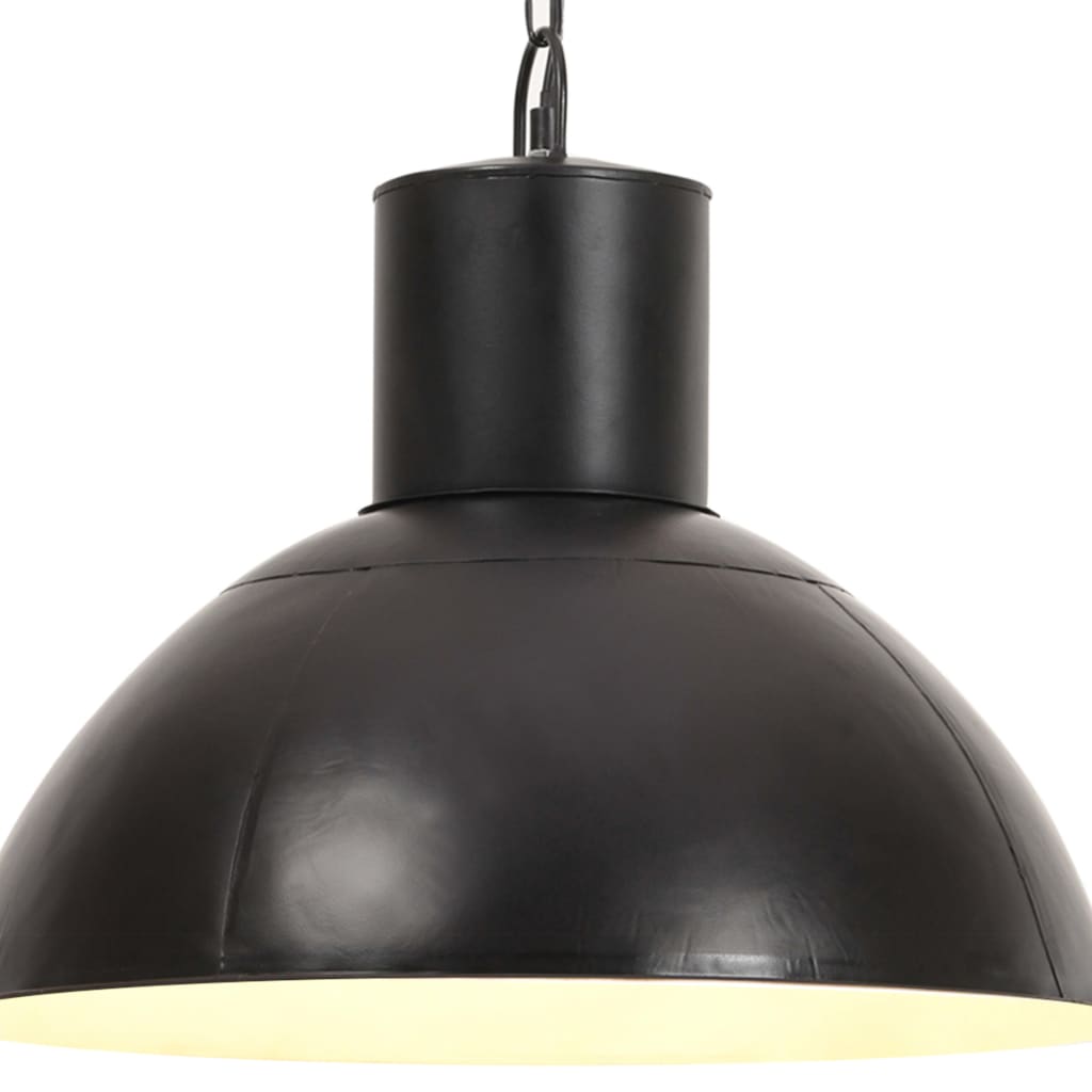 Hanging Lamp 25 W Black Round 48 Cm E27 Vidaxl