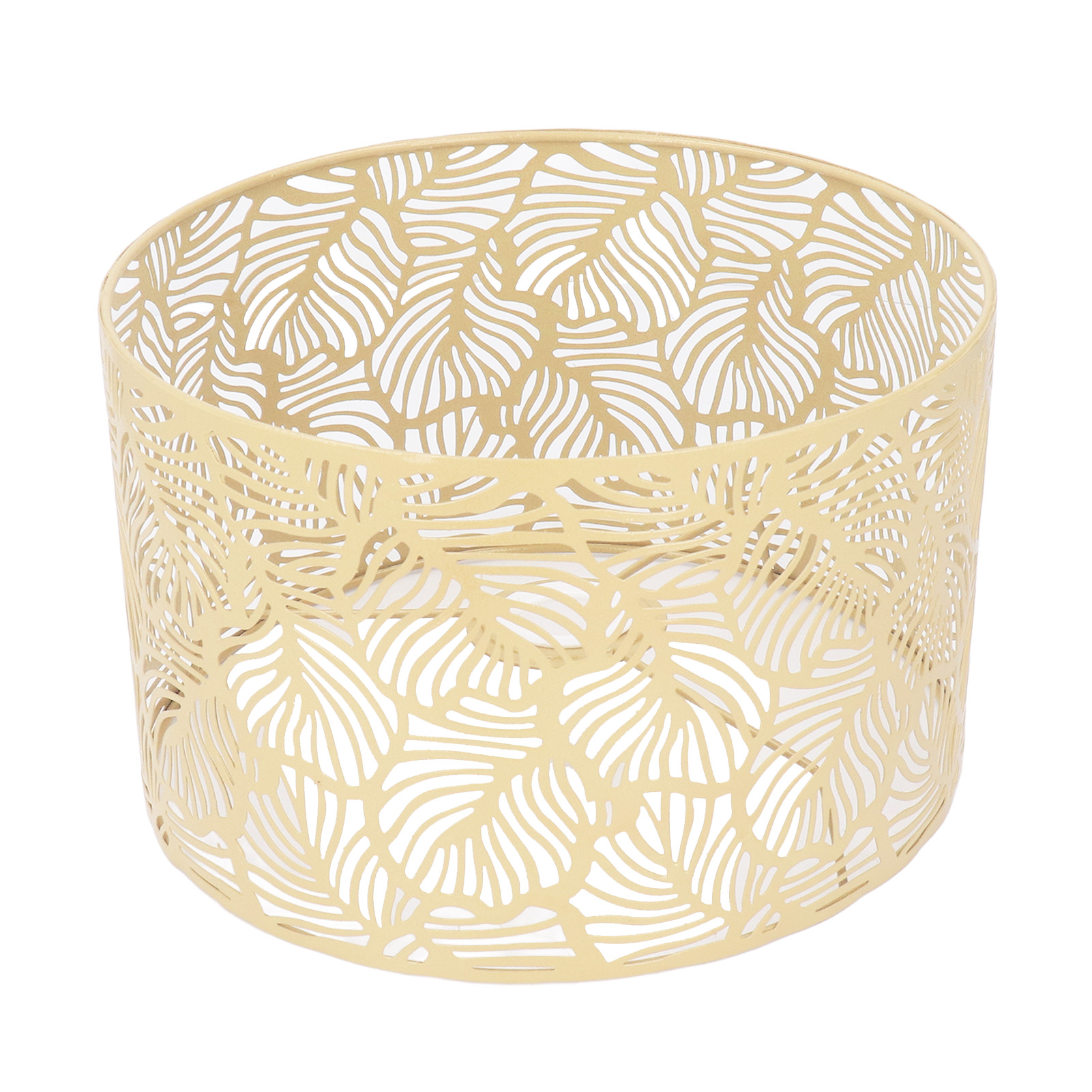 Abat-jour Moderne Simple Pour Lampes E14/e27 – Doré – Fer – Diamètre 25cm/ Hauteur 16cm – Décor Lumineux Pour Salon/salle