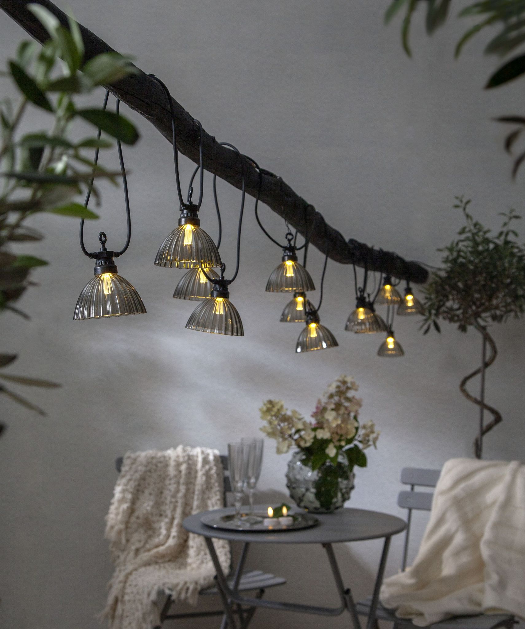 Star Trading Grau Led-Party-Kette 'Circus Shade', 12-Teilig,