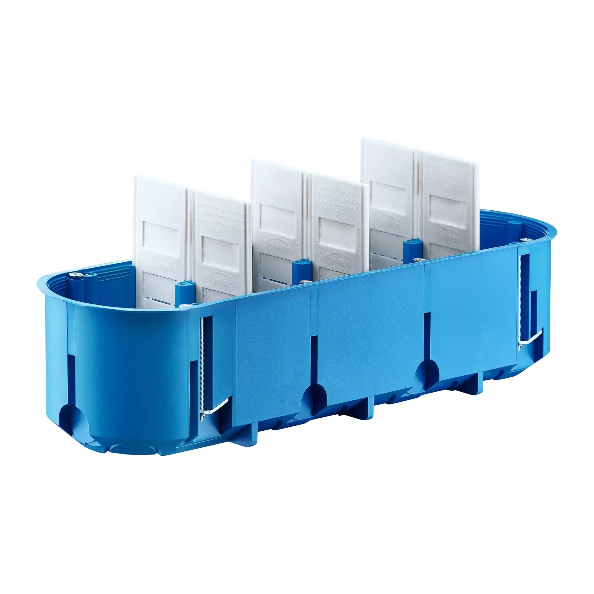 Oem Blau Anschlussdose Für Hohlwände 4X60mm, Tiefe Mehrfachbox