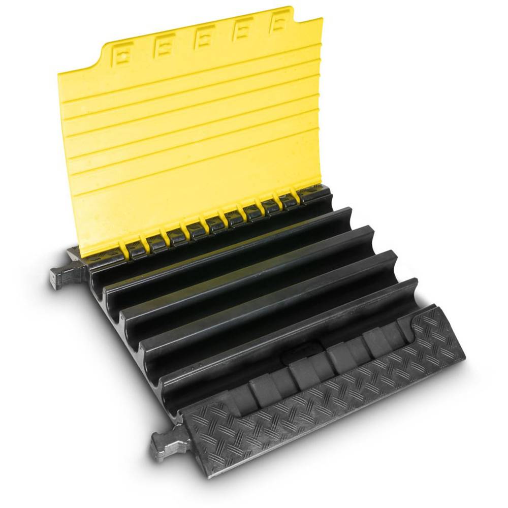 DEFENDER 85500 Cable Bridge Black/Yellow 5 Channels TPU 700mm Modular