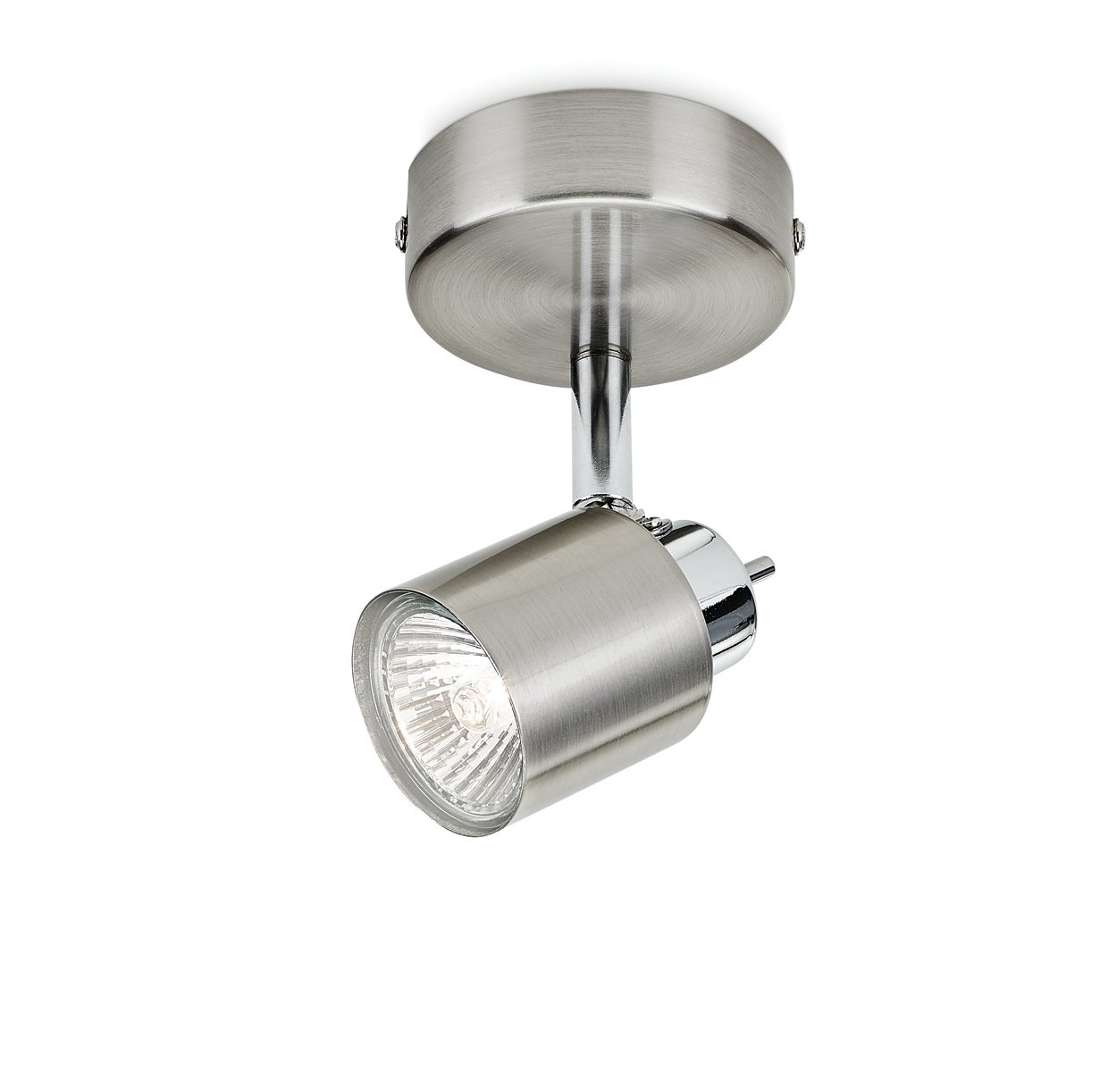 Philips Essentials Meranti Decken-/Wandspot, Strahler Oberflächenbeleuchtung, GU10, 1 Glühbirne(n), LED, 220-240 V, Chrom - Bild 4