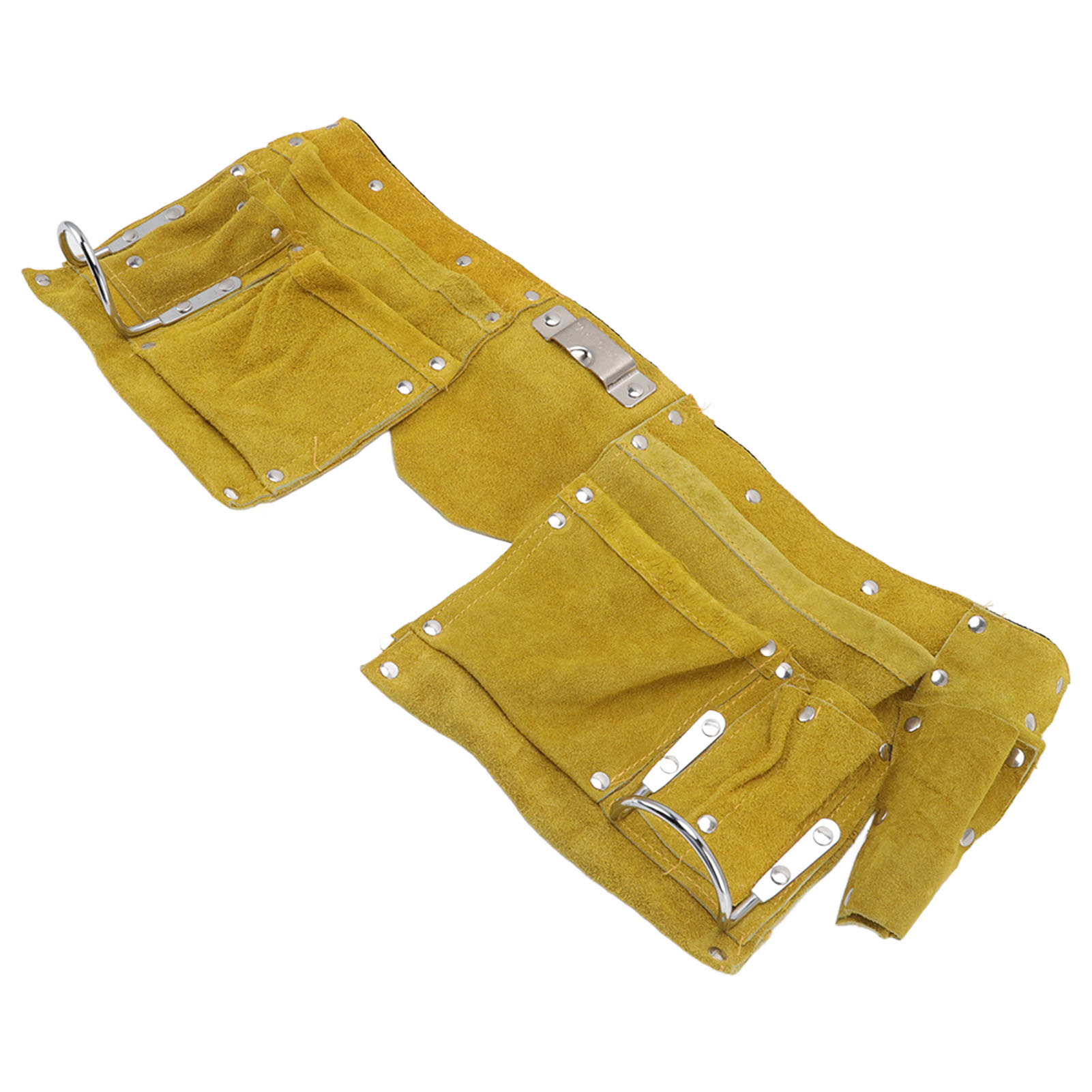 Ceinture porte-outils en cuir avec poches multiples, boucle à dégagement rapide, 49 x 20 cm