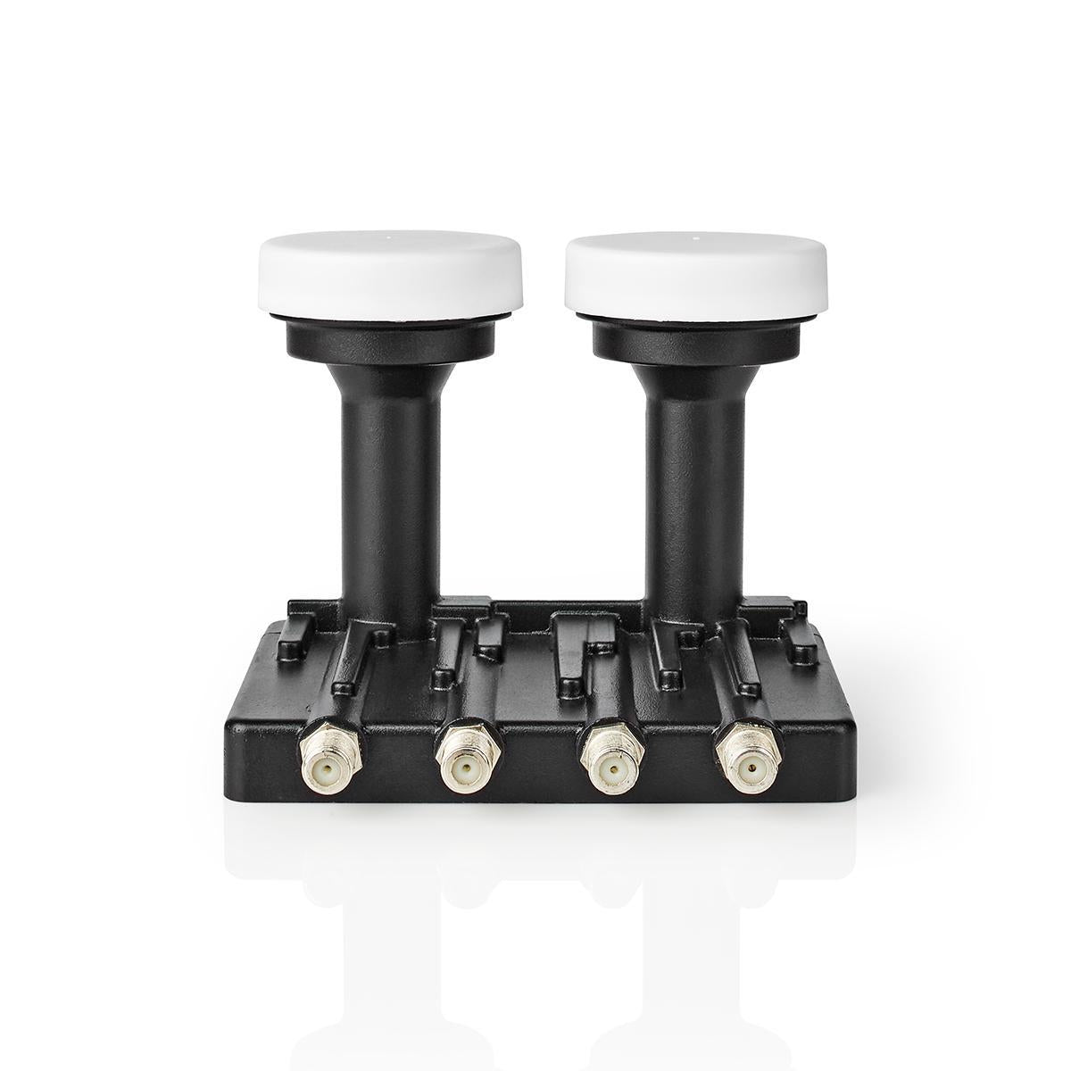 Nedis LNB Quad Monoblock 6,0 ° Ausgangsanschluss: 4X F-Connector Rauschmass Bereich: 0.85 dB Konvers (Quad LNB), LNB, Schwarz - Bild 3