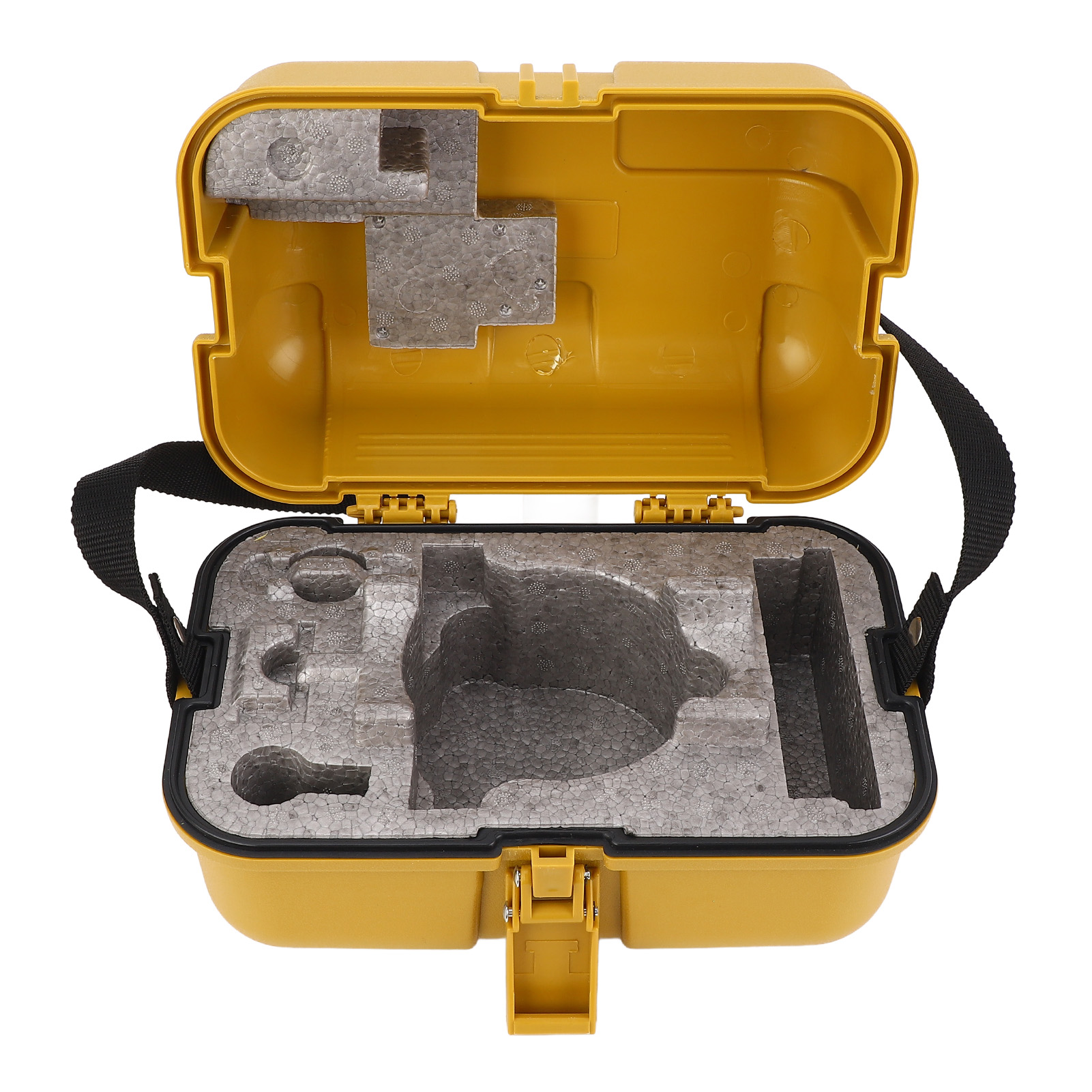 Étui de rangement pour instrument de nivellement en PP, serrure unique, jaune