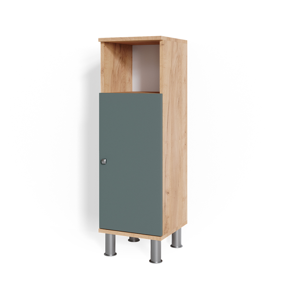 Vicco - Meuble De Rangement De Salle De Bain Fynn, Vert, 30 X 95 Cm