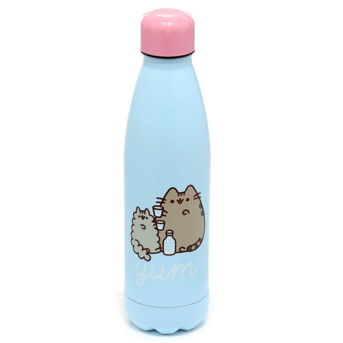 Puckator Blau Isolierte Trinkflasche Aus Edelstahl Für Heiße Oder Kalte Getränke- Gourmet-Katze Wynsors Pusheen Foodie - Bild 6